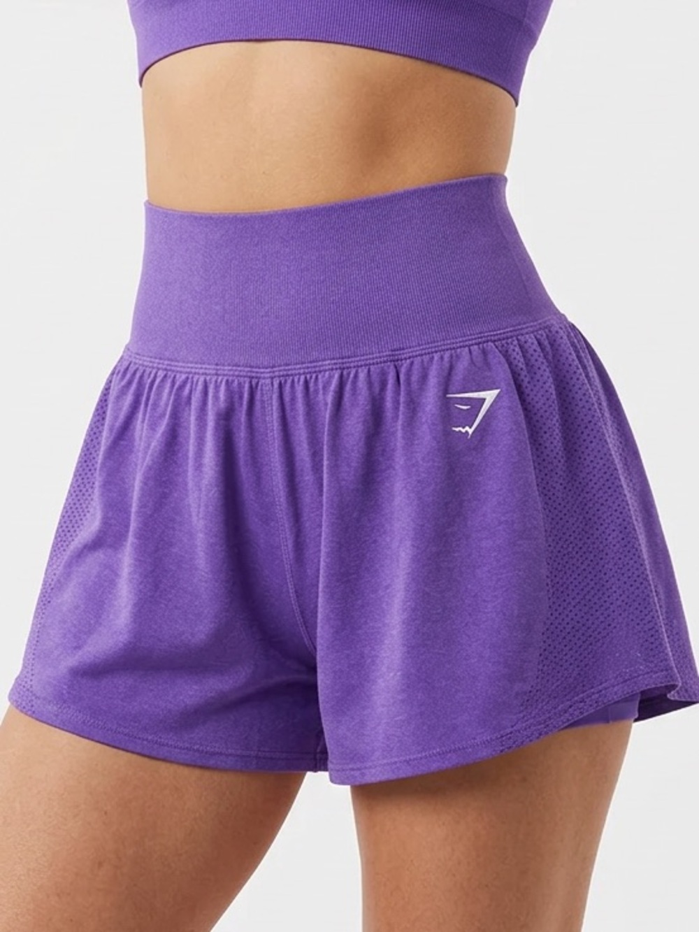GYMSHARK | Vital Seamless 2.0 2-in-1 Violet High-Waist Shorts Women’s Size Small